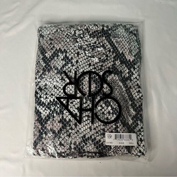 NWT Chaser Women Sz S Grey Snake Print Wide Leg Jumpsuit Spaghetti Strap V Neck - Picture 2 of 10